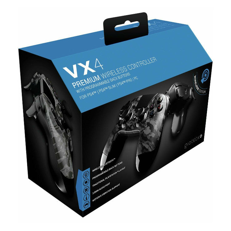Comando Gioteck VX-4 Premium Sem Fios Camo PS4