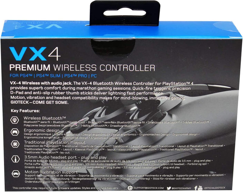 Controlador inalámbrico Gioteck VX-4 Premium PS4
