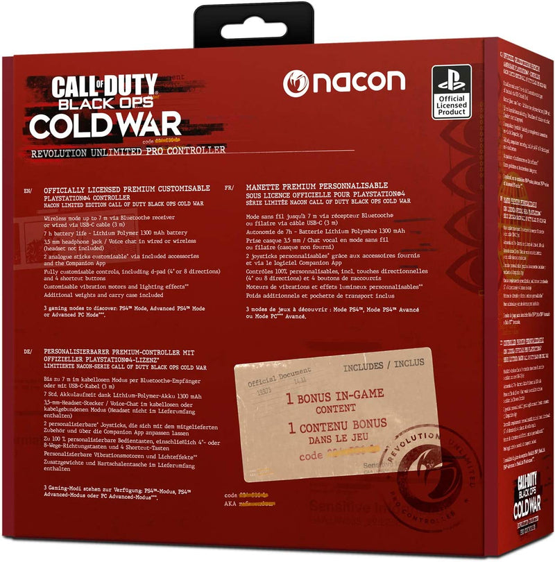 Comando Nacon Revolution Unlimited Pro Call of Duty Edition: Black Ops Cold War PS4/PC