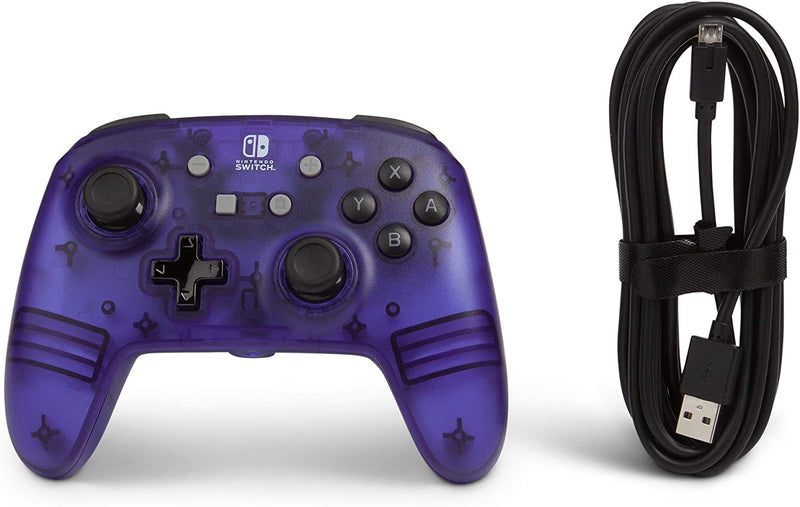Controller cablato ufficiale PowerA Purple Frost Nintendo Switch