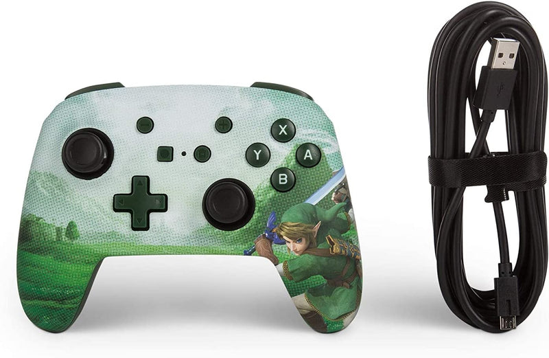 Controller cablato ufficiale PowerA Zelda Link Hyrule Nintendo Switch