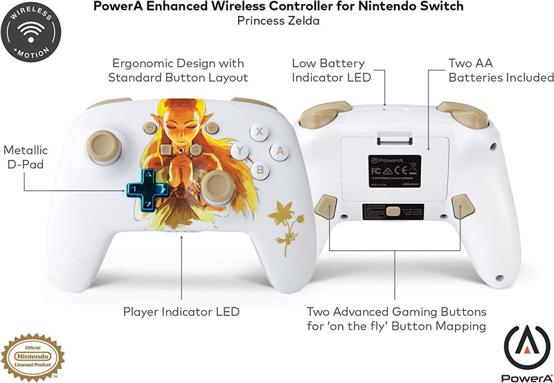 Comando PowerA Sem fios Zelda: Breath of the Wild Nintendo Switch