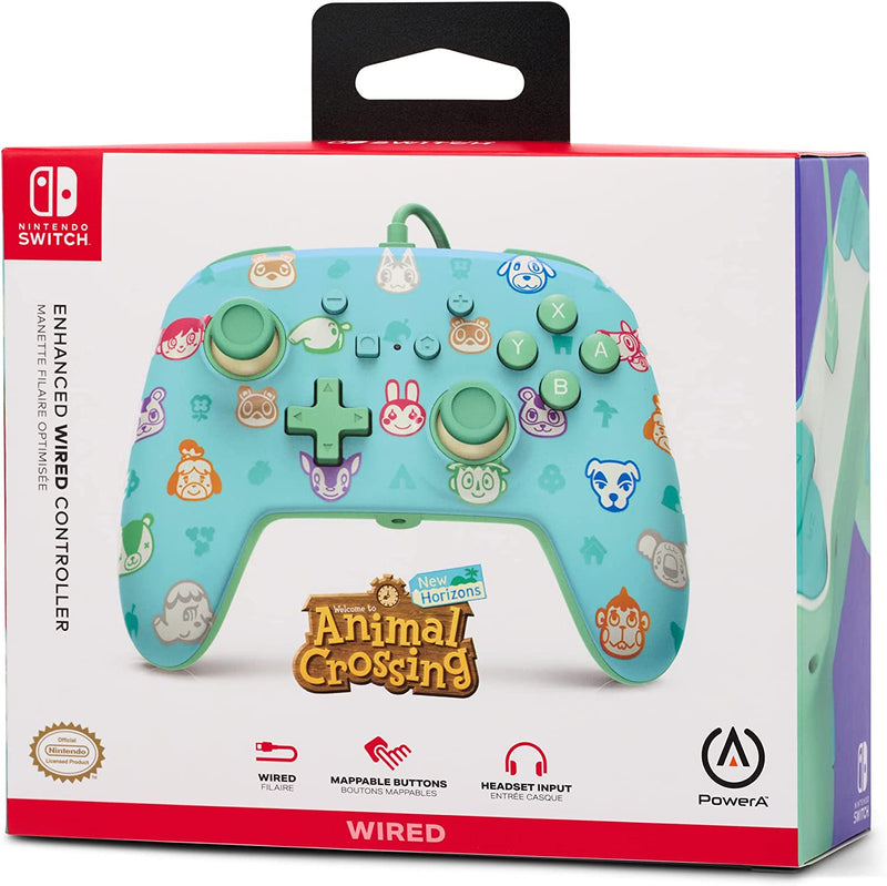 Comando PowerA com fios Animal Crossing New Horizons Nintendo Switch