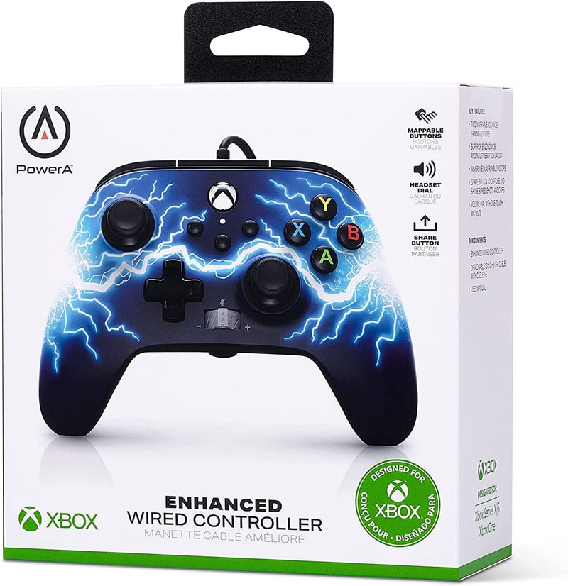 Controller PowerA con cavi Arc Lightning (Xbox One/Series X/S/PC)