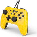 Kabelgebundener PowerA Controller Pikachu Silhouette Gelber Nintendo Switch