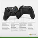 Controlador inalámbrico Microsoft Xbox Carbon Black (Xbox One/Series X/S/PC)