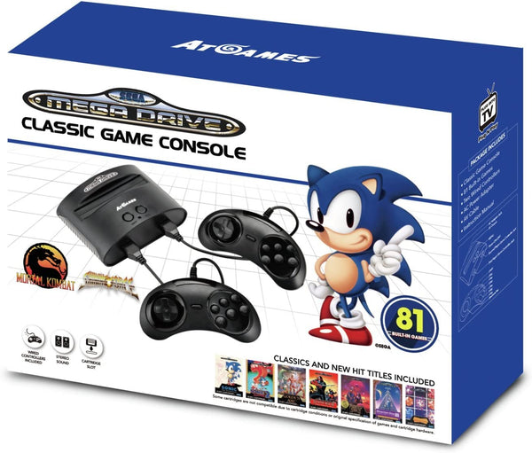 Consola Retro SEGA Mega Drive Classic 81 Juegos (Sin Caja)