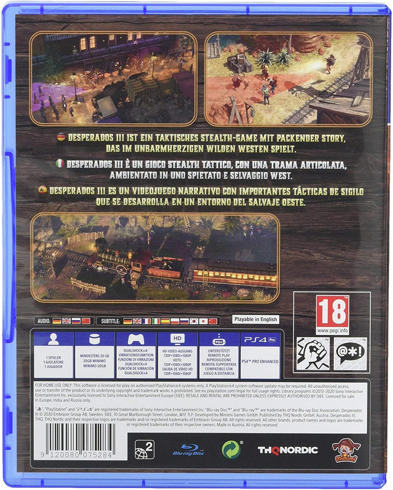 Spiel Desperados III 3 PS4