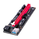 Adaptateur Riser PCI-E 1x-16x | VOIR 009S | 2x 6 broches | USB 3.0| 60 cm Bleu