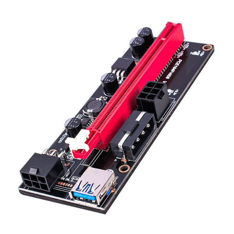 Adattatore riser PCI-E 1x-16x | VEDI 009S | 2x6 pin| USB 3.0| 60 centimetri Blu