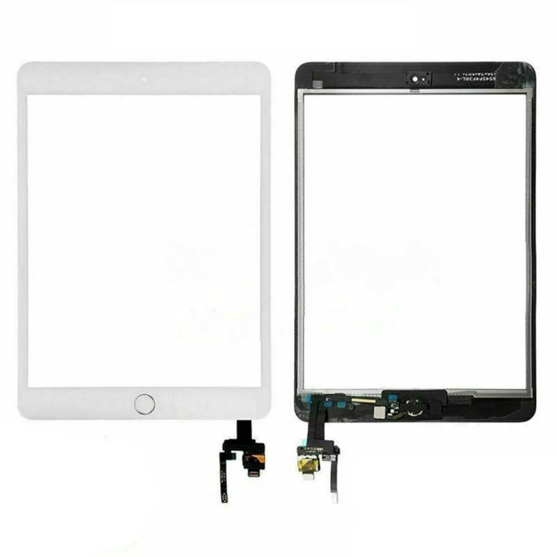 Ecran/Vitre Tactile iPad Mini 3 + Puce IC Blanche