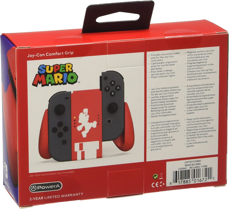 Joy-Con PowerA Comfort Grip Mario Classic Nintendo Switch (sin caja)