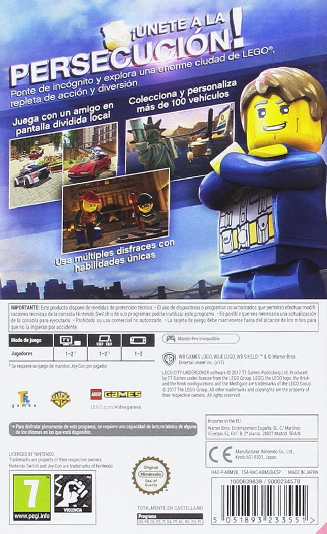Gioco Lego City Undercover per Nintendo Switch