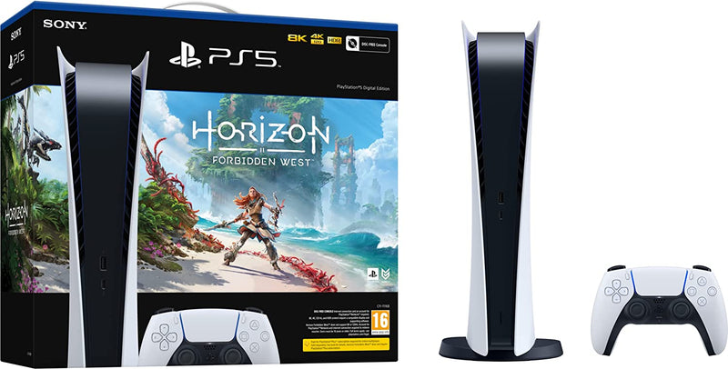 Sony Playstation 5 Digital Edition + Horizon Forbidden West PS5 825 GB SDD