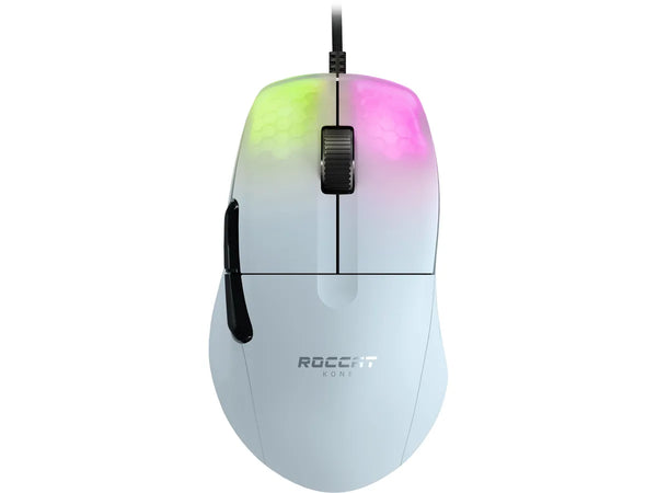 Mouse da gioco bianco ROCCAT Kone Pro RGB 19000 DPI 