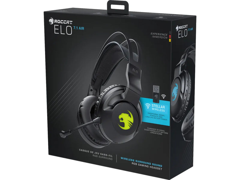 Gaming Headphones ROCCAT ELO X 7.1 Air Black