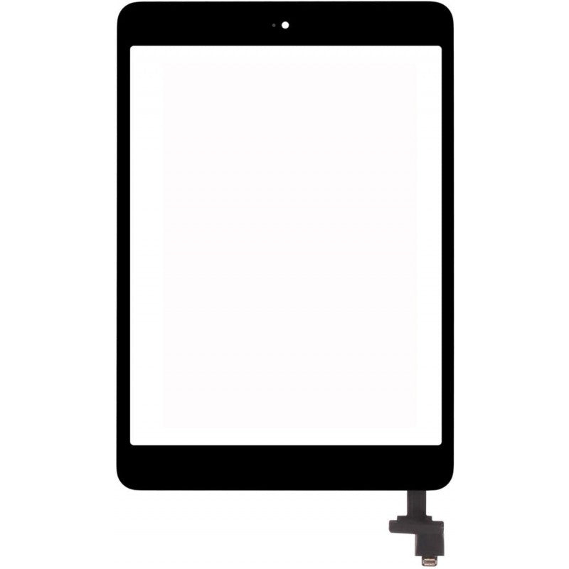 Ecran/Vitre iPad Mini 3 Tactile + Puce IC Noir