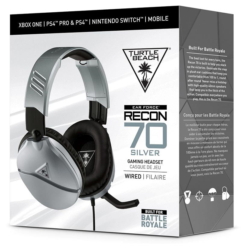 Turtle Beach Recon 70 Silver Gaming Headphones