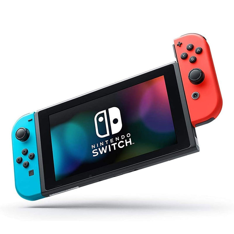 Console Nintendo Switch V2 Bleu Néon/Rouge (32 Go) (Boîte Endommagée)