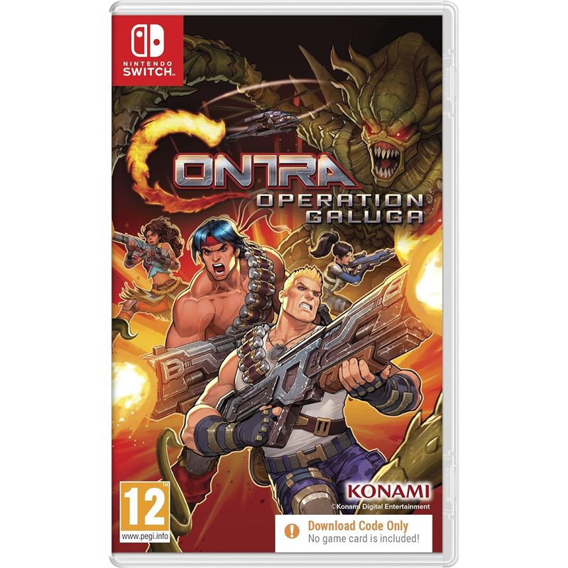 Contra Game:Operation Galuga Nintendo Switch (Code in Box)