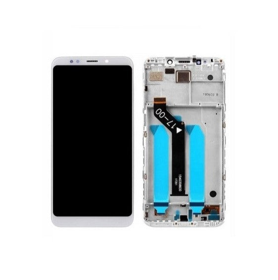 Display + Touch LCD Xiaomi Redmi 5 Plus Original Weiß mit Rahmen (Refurbished)