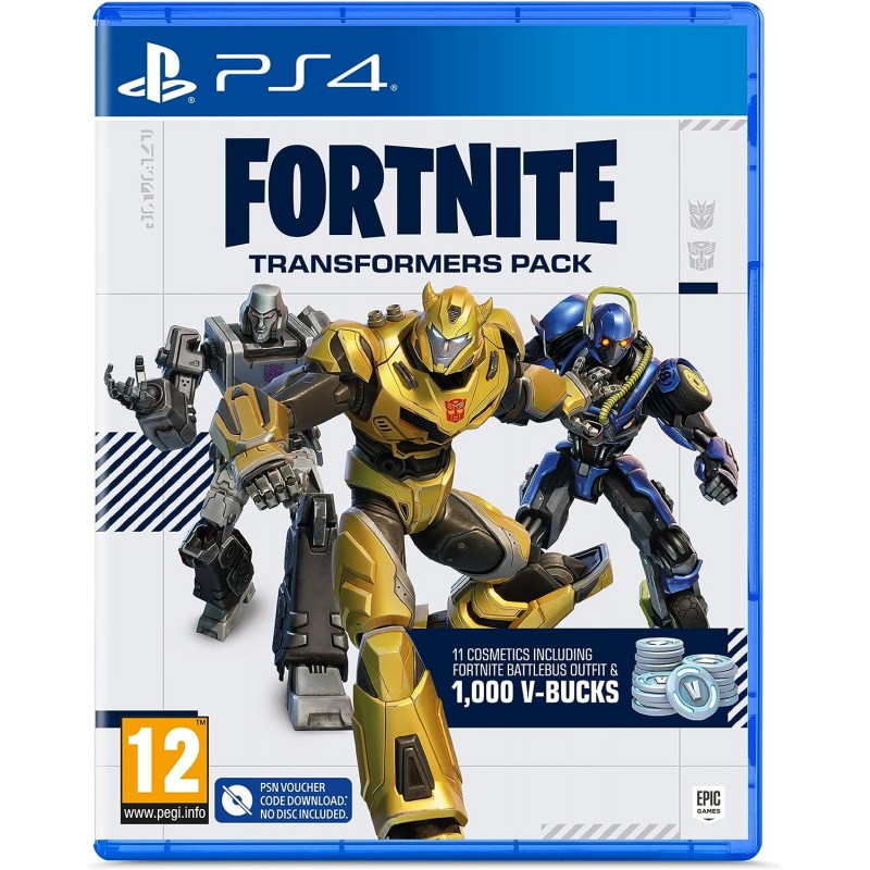 Jeu Fortnite: Transformers Pack (Code dans la boîte) PS4