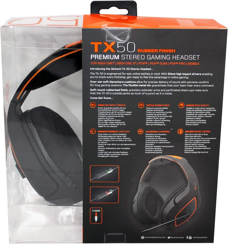 Gaming Headphones Gioteck TX-50 Black