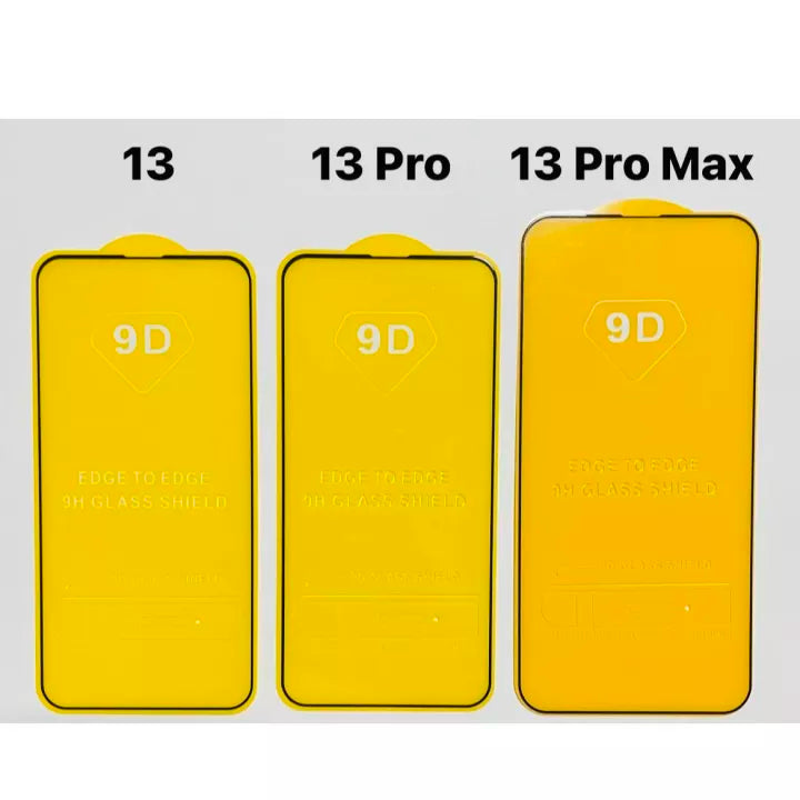 9D Displayschutz aus gehärtetem Glas iPhone 13/13 Pro