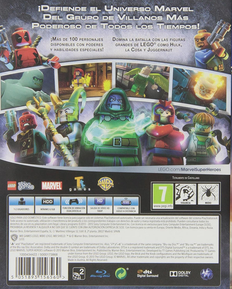 LEGO Marvel Super Heroes PS4-Spiel