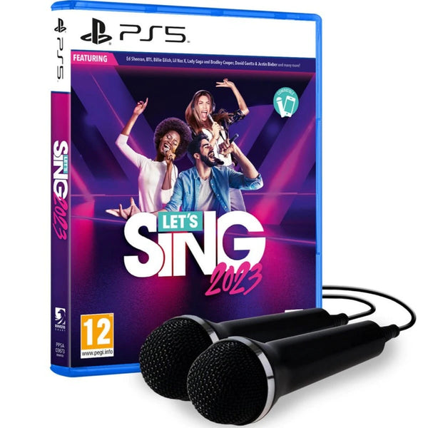 Spiel Let's Sing 2023 + 2 PCs PS5