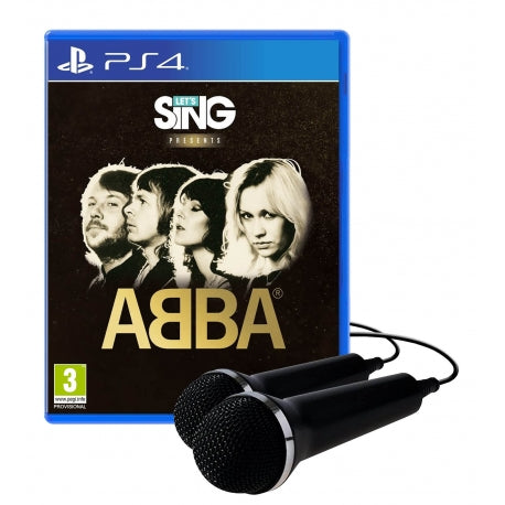 Juego Let's Sing Abba + 2 PCs PS4