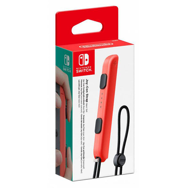 Dragonne de manette Nintendo Joy-Con rouge néon