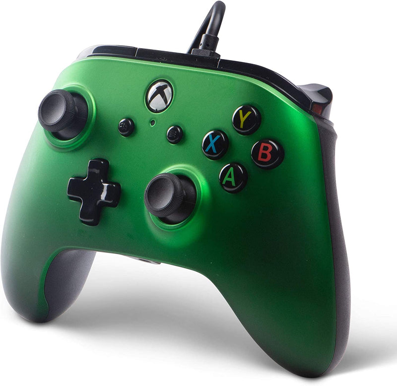 Comando PowerA com fios Emerald Fade (Xbox One/Series X/S/PC)