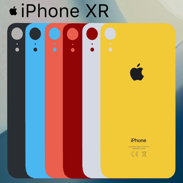 Coque arrière en verre pour iPhone XR