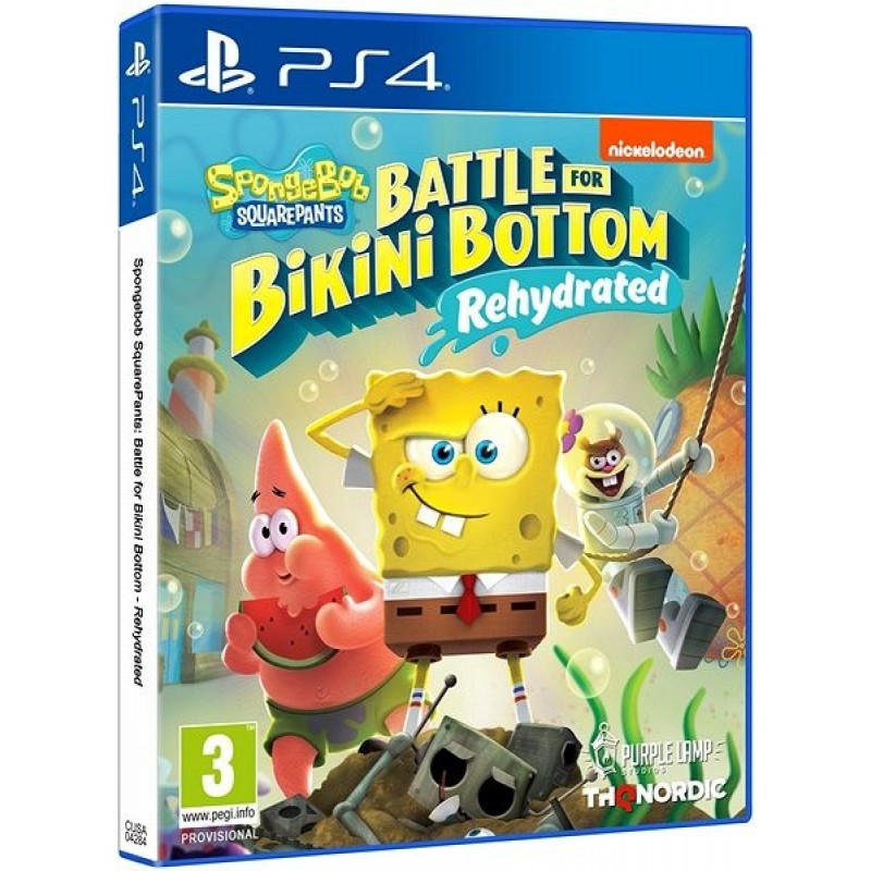 Jogo Spongebob SquarePants Battle for Bikini Bottom - Rehydrated PS4