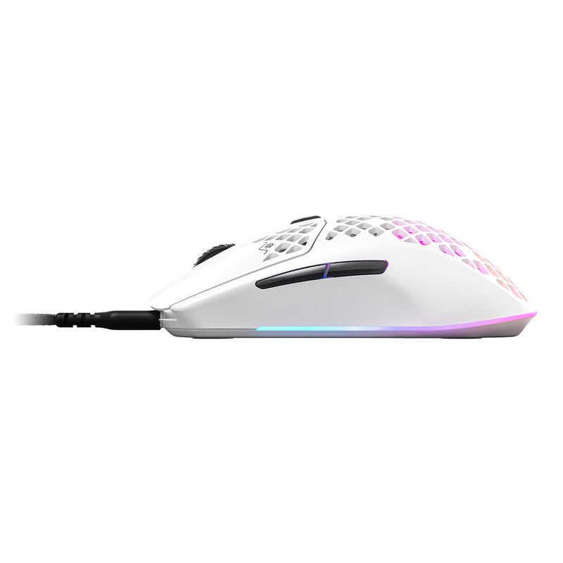 Mouse da gioco SteelSeries Aerox 3 Snow (2022) RGB 8500 DPI Bianco 