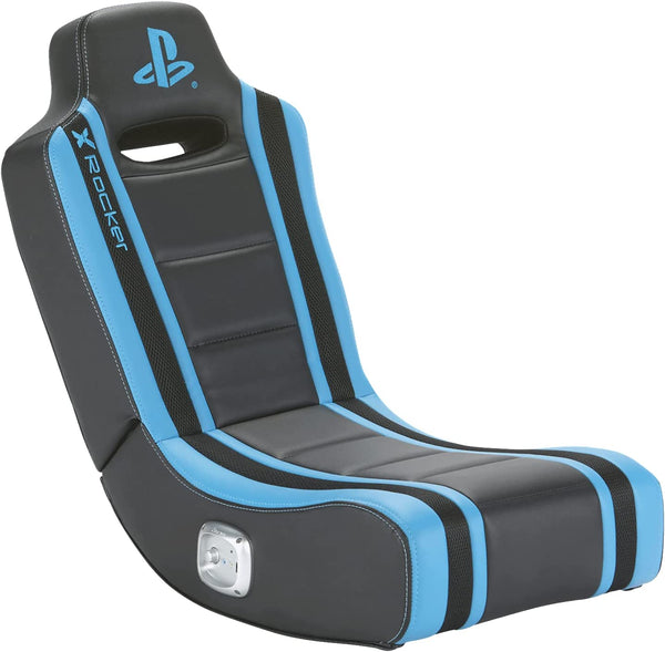 Chaise de jeu Playstation X-Rocker Geist 2.0 Sol Noir, Bleu