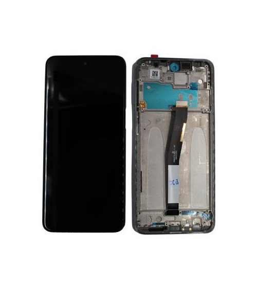Ecran Display + Tactile LCD Xiaomi Redmi Note 9 Pro Noir avec Châssis (Reconditionné)