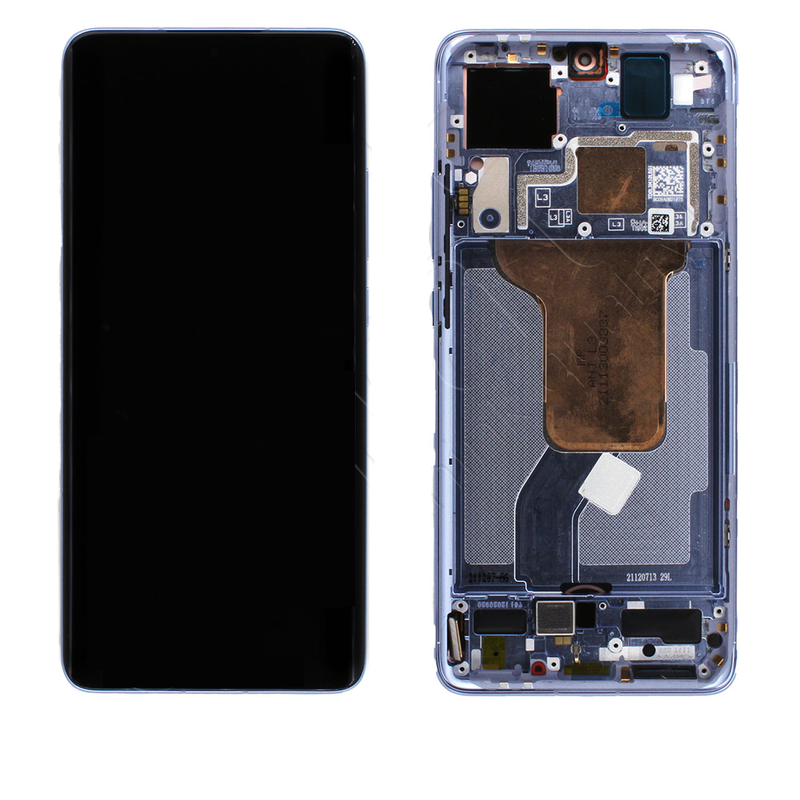 Ecran Display + Tactile LCD Xiaomi 12/12X avec Châssis Original Service Pack Bleu